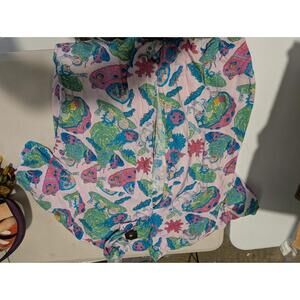 H&M Cartoon Network Rick And Morty Shirt Size XL Vortex Button Up